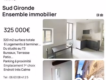 immeuble 300 m² bazas