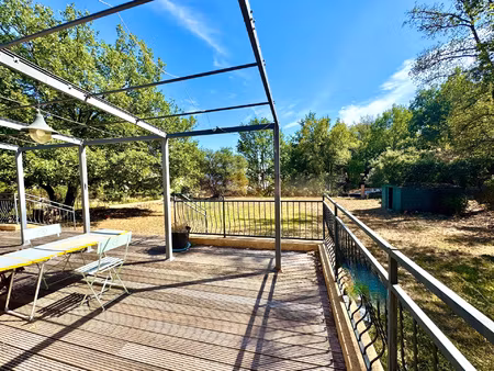 maison plain pied  bagnols-en-forêt  balcon ouvert sur la na