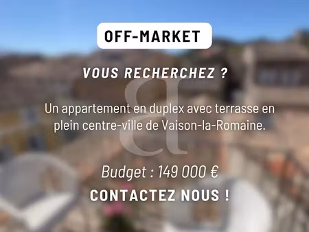 vente appartement 3 pièces 49.55 m² à vaison-la-romaine (84110)  149 000 €