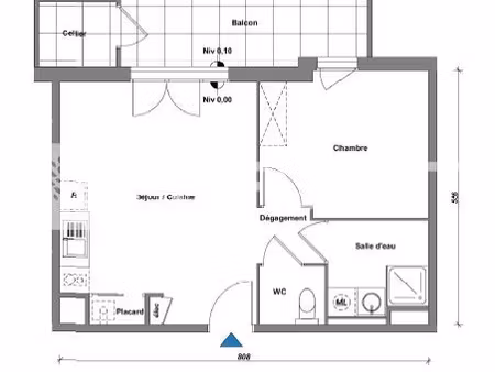 vente appartement 2 pièces 41.63 m² à albertville (73200)  170 000 €