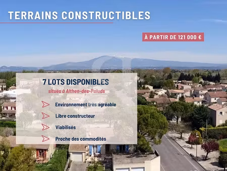vente terrain 330 m² à pernes-les-fontaines (84210)  129 000 €