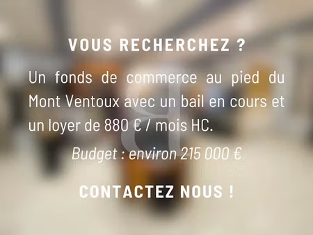 vente locaux professionnels 3 pièces 201 m² à malaucène (84340)  213 000 €