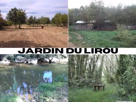 terrains de loisirs  certains sont clôturés et en bordure de rivière. idéal pour le jardin