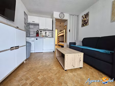 achat appartement 1 pièce 22m² gruissan 11430