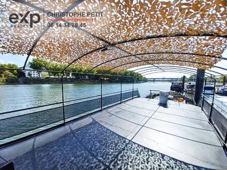 péniche 180 m² + terrasse 90 m²  asnières-sur-seine 92600