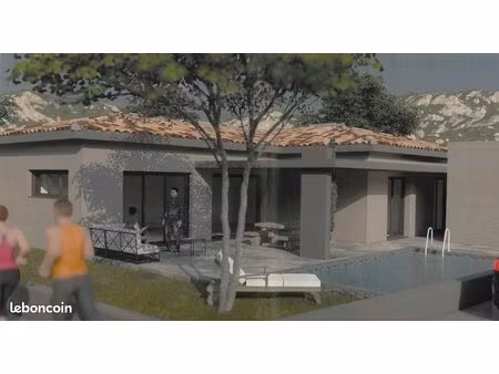 maison t3 + garage 32 m2 + piscine