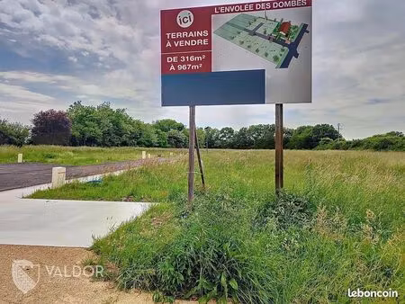 terrain 803 m² villars-les-dombes