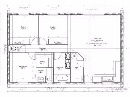 a vendre terrain constructible avec 2 permis accéder