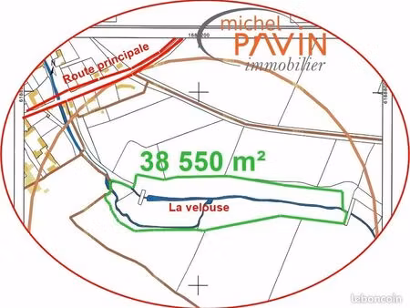 terrain agricole 38 550 m² charly