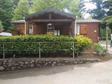 ? chalet bois 4 pers – camping malazéou – ax-les-thermes