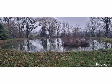 terrain de loisir + petit étang