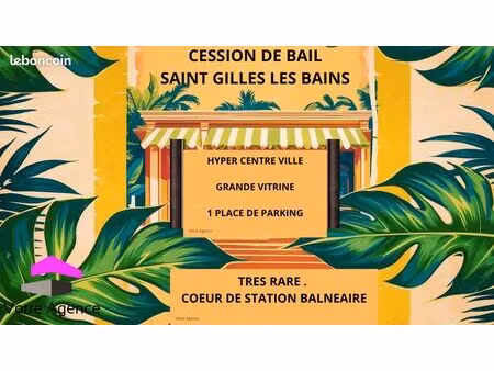 boutique 47 m² saint gilles les bains