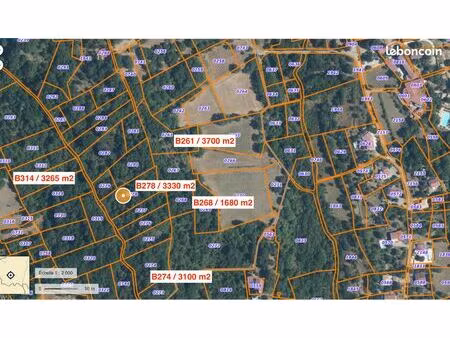 vente lot de 4 parcelles en zone naturelle sur montreal