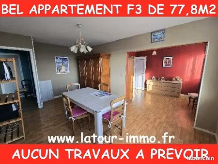 appartement 3 pièces 78 m²