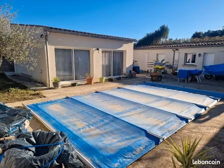 maison 4 pièces – aumelas villa en nue-propriété avec piscine  opportunité rare à proximit