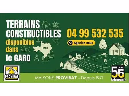 terrain 289 m² aigues mortes