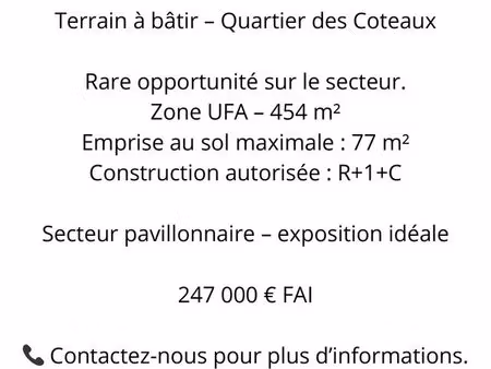 terrain constructible - chessy coteaux