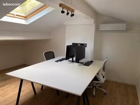 bureau privatif à louer – 1 à 4 postes – maison avec jardin