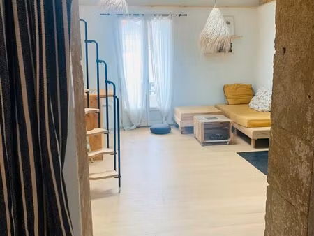 appartement + local professionnel + jardinet