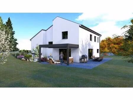 terrain avec maison neuve à vendre