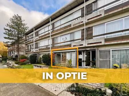 in optie - gezellig gelijkvloers appartement met 2 slpk e...