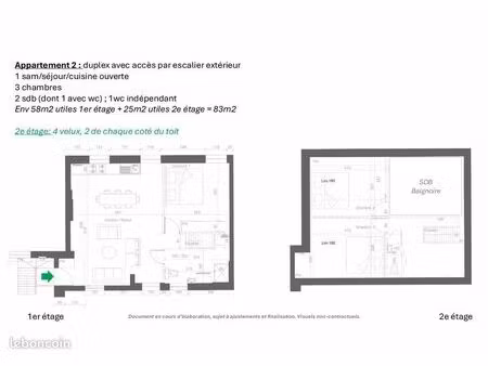 appartement 4 pièces 70 m²