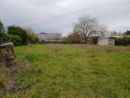 terrain constructible avec ancien hangar à charpente métalli