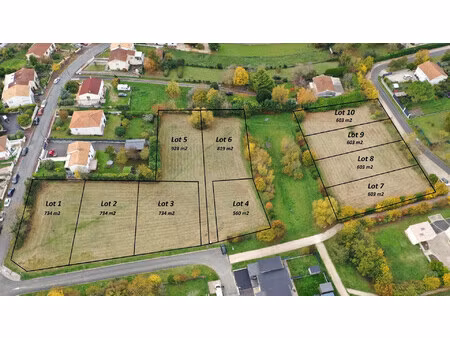 terrain à bâtir – lot 9 « les jardins tillaud » – sainte