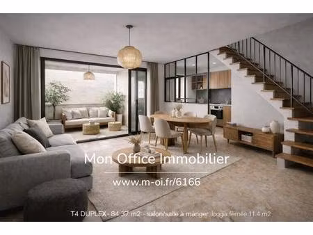 référence : 6166-abo - appartement duplex t3 dernier etage - ascenseur - parking -...