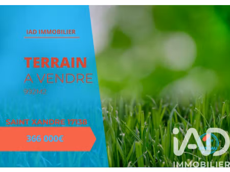 vente terrain à saint-xandre (17138) : à vendre / 922m² saint-xandre