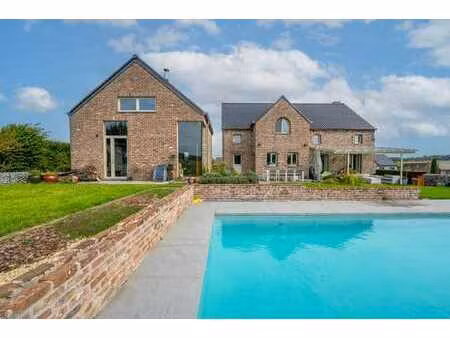 à vendre à nandrin sublime maison 5 ch/4 garages et piscine