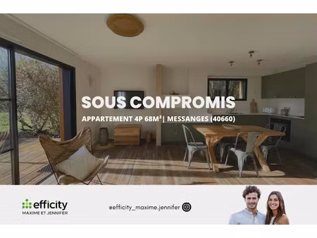 vente appartement 4 pièces 68 m² à messanges (40660)  309 900 €