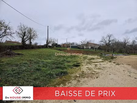 vente terrain 2243 m² à riberac (24600)  25 000 €