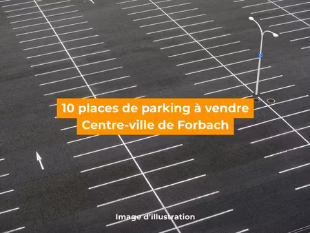 10 places de parking à vendre - centre-ville de forbach