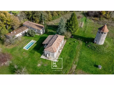 vente maison 10 pièces 320 m² à villegouge (33141)  474 000 €