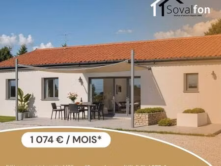 terrain avec maison neuve à vendre