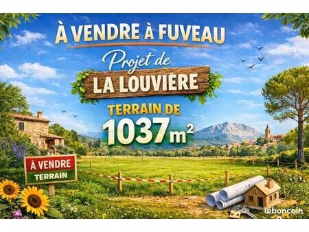terrain 1037 m² fuveau