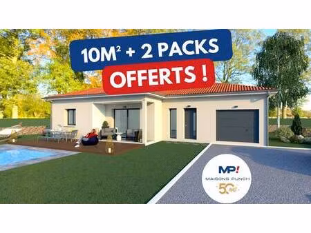 terrain avec maison neuve à vendre