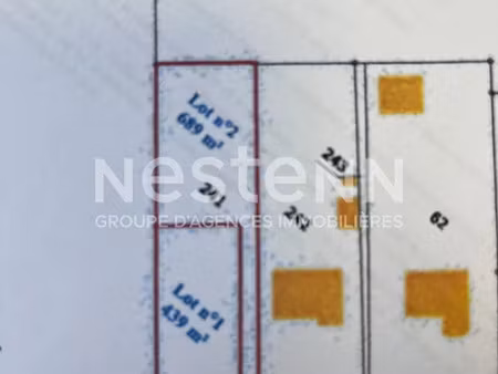 vente terrain 439 m² à suèvres (41500)  44 000 €