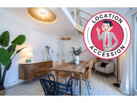 location-accession : maison t5 + garage + terrasse + jardin