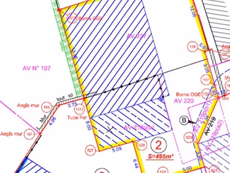 vente terrain 495 m² à jarrie (38560)  190 000 €