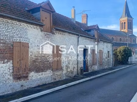 maison de plein-pied coeur de village à rénover