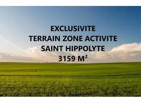 terrain - 3159 m² zone activite . st hippolyte