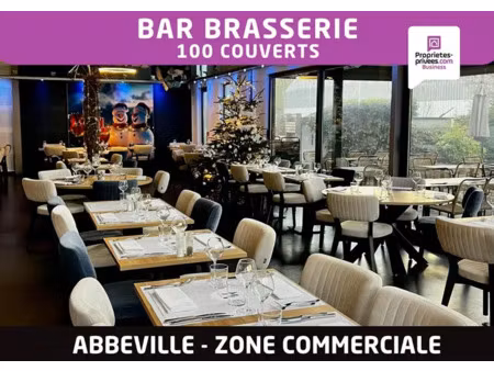 abbeville  zone commerciale - bar brasserie 100 couverts  terrasse 60 places -