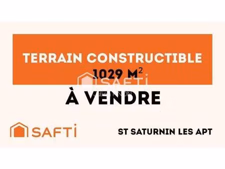 terrain constructible à vendre