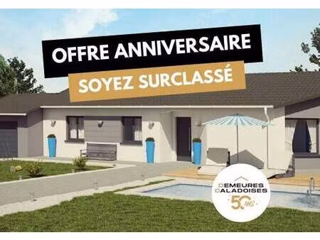 terrain avec maison neuve à vendre