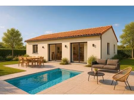 terrain avec maison neuve à vendre