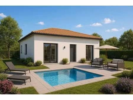 terrain avec maison neuve à vendre