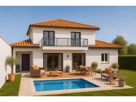 terrain avec maison neuve à vendre