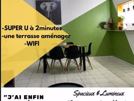 loue t3 entièrement meublé trois-bassins